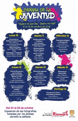 PROGRAMACIÓN SEMANA DE LA JUVENTUD