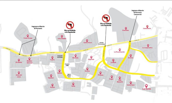 Comenzó el cambio de sentido en la calle 47 de Rionegro