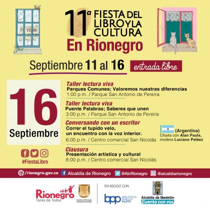 Fiesta del Libro Rionegro Programacioìn 7