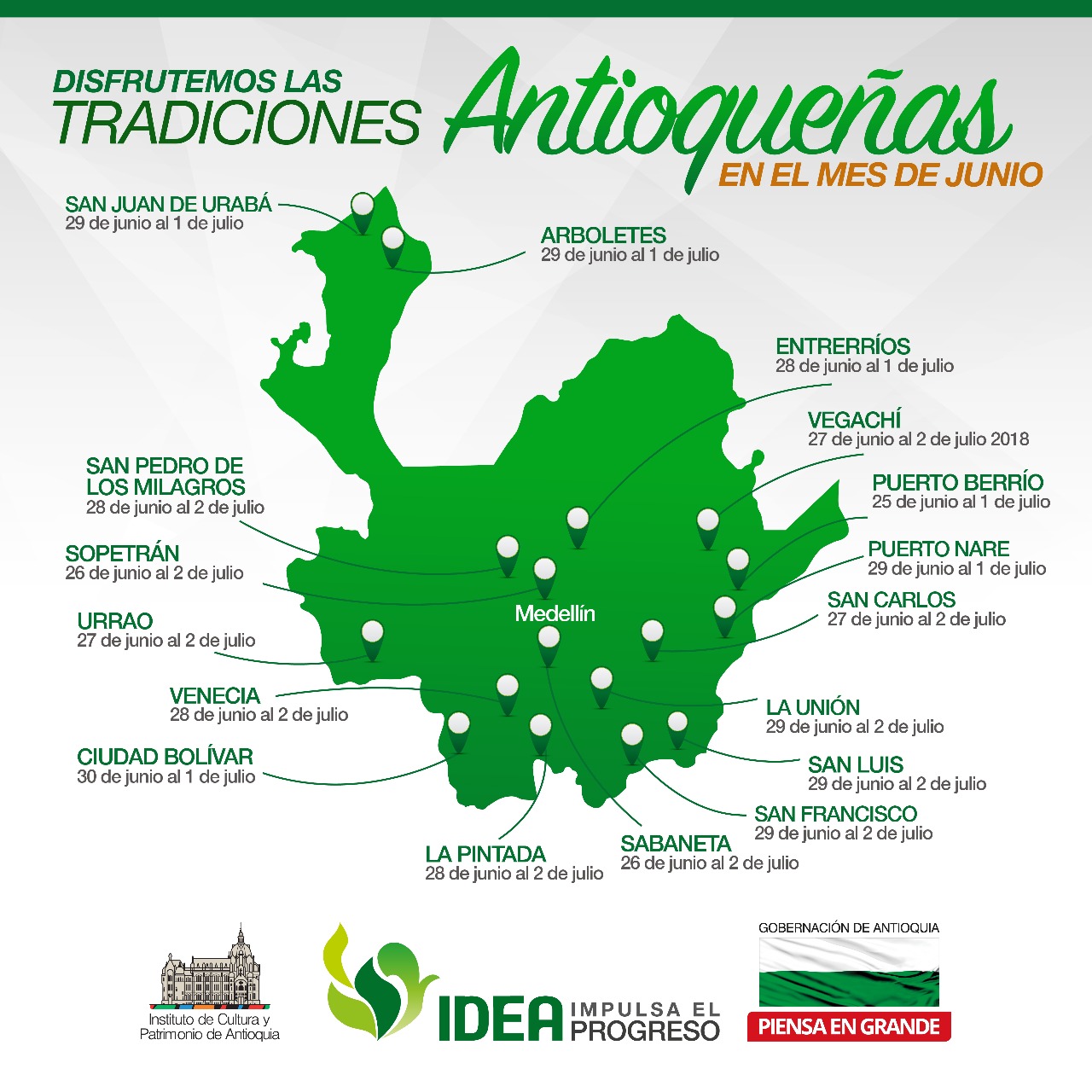 17 Municipios De Antioquia Tendrán Fiestas Este Fin De Semana Mioriente