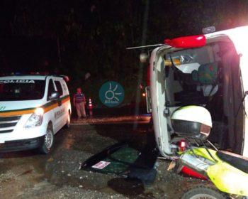 Accidente de tránsito en la autopista Medellín Bogotá deja un muerto y seis heridos.