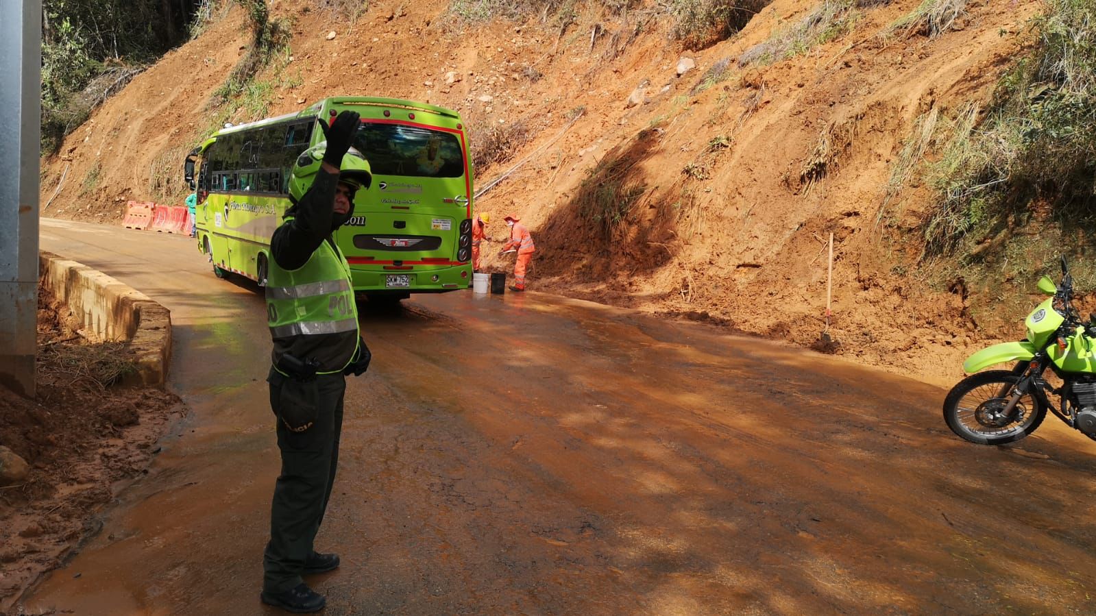 vías-oriente Vías del Oriente durante el 14 de enero.