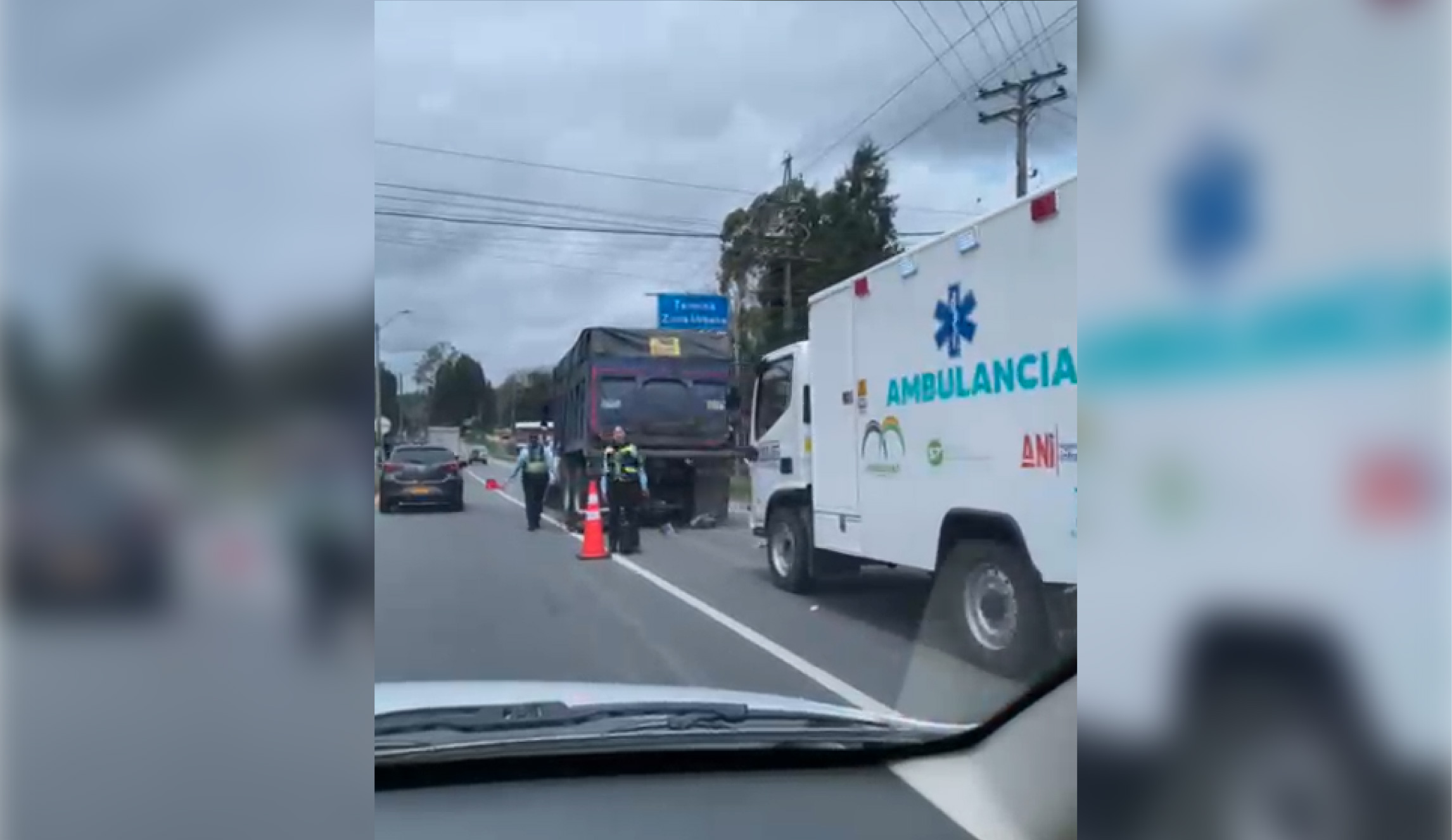 Por accidente de tránsito, hay paso reducido en la vía Medellín-Bogotá, en jurisdicción de Guarne