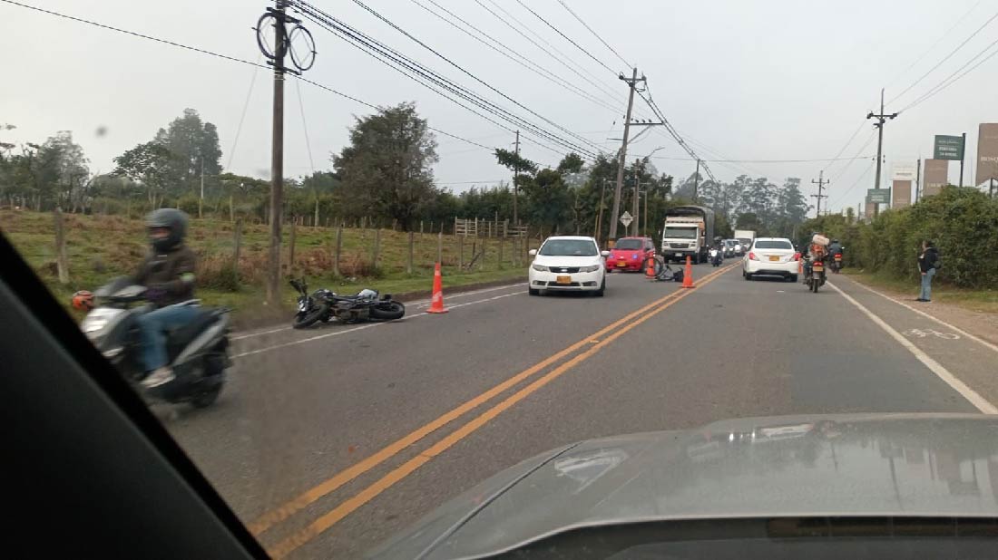 Tres heridos dejó accidente de tránsito en la vía La Ceja - Rionegro