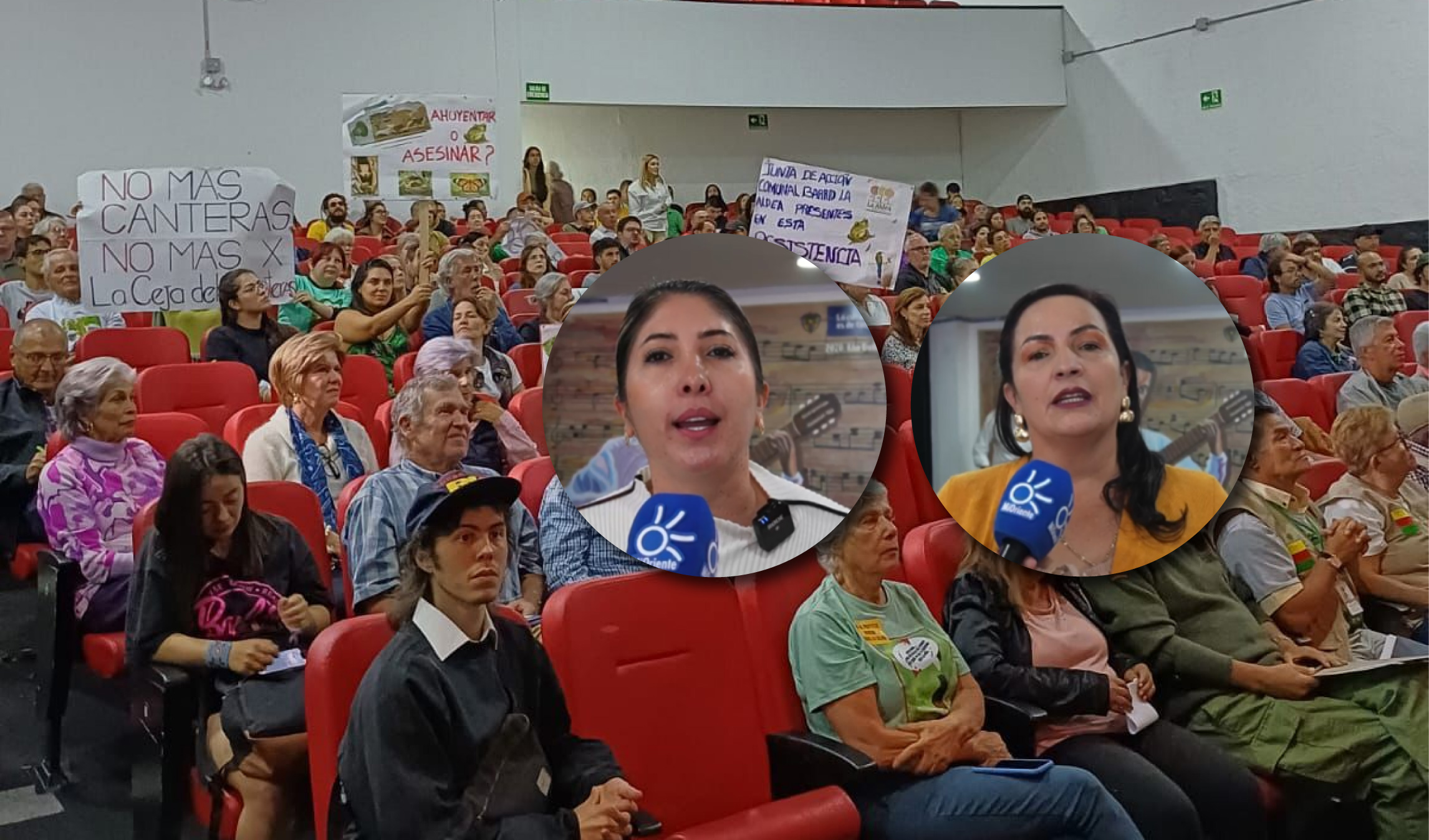 Alcaldesas de La Ceja y La Unión le dicen no al proyecto minero Gravas la Colina