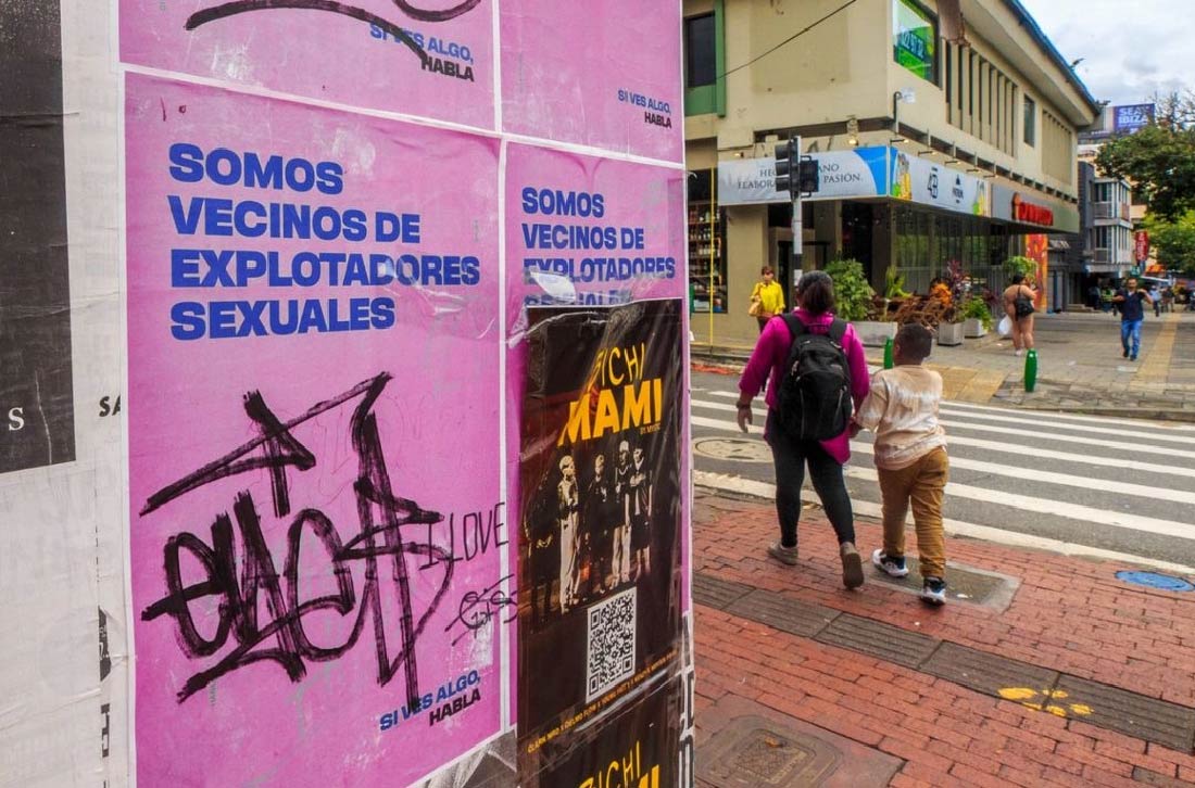 En El Poblado circulan panfletos y afiches contra extranjeros que explotan menores de edad