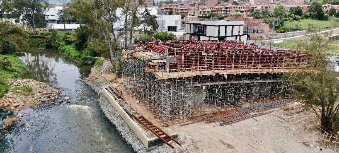 Puente Biblioteca de Rionegro: así va la obra hasta la fecha