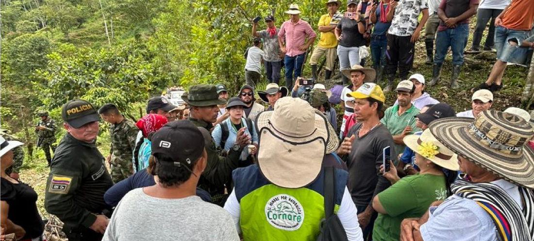 Cornare avanza en diálogo sobre intervención en el Cañón del Melcocho, El Carmen de Viboral