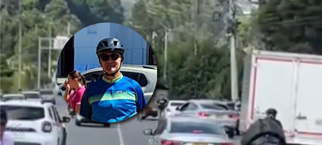 Se conoce la identidad del ciclista que falleció en accidente de tránsito en la autopista Medellín-Bogotá. Era un jubilado de la policía