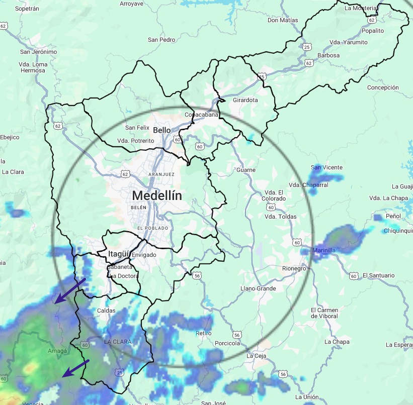 descargas electricas medellin siata