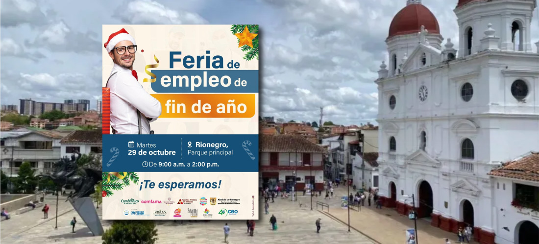 Feria de empleo de fin de año ofrecerá más de 500 vacantes en Rionegro