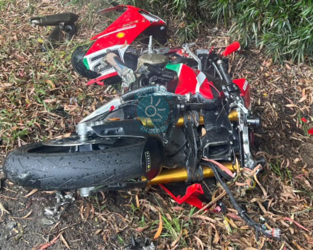 moto destruida via palmas