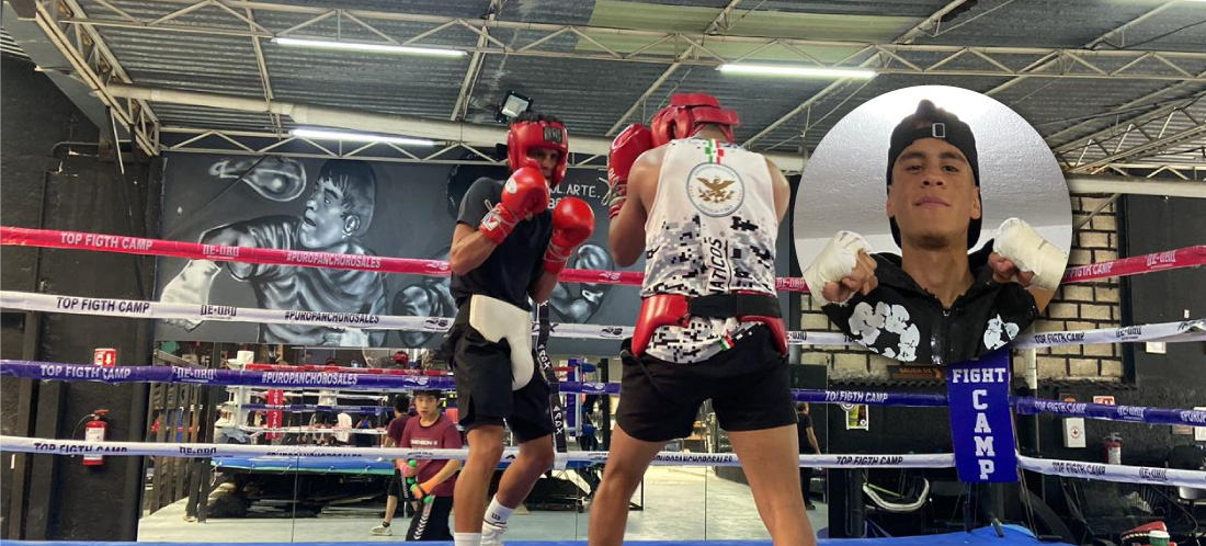 El rionegrero Juan Esteban López debuta con éxito en el boxeo profesional en Ciudad de México