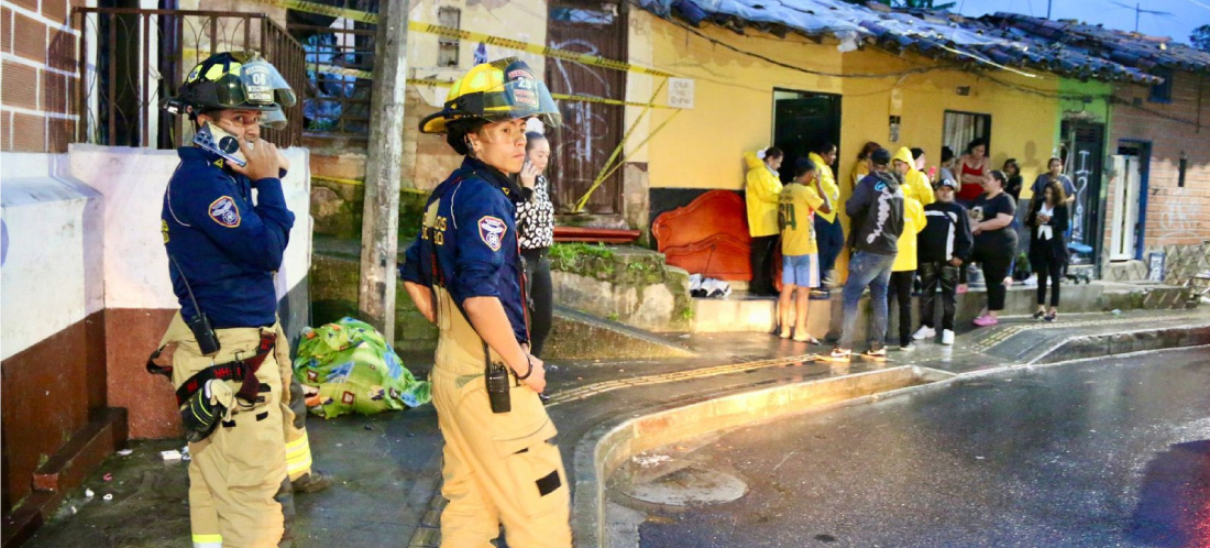 Por riesgo de colapso del techo, 19 personas fueron evacuadas de una vivienda en Rionegro