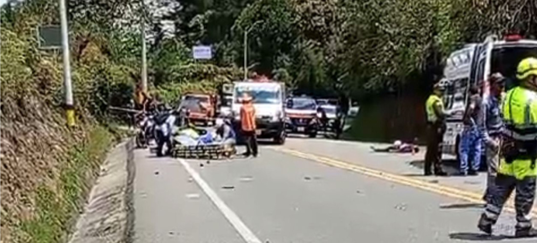 ¡Atención! Accidente en Las Palmas deja una persona muerta; la vía está cerrada