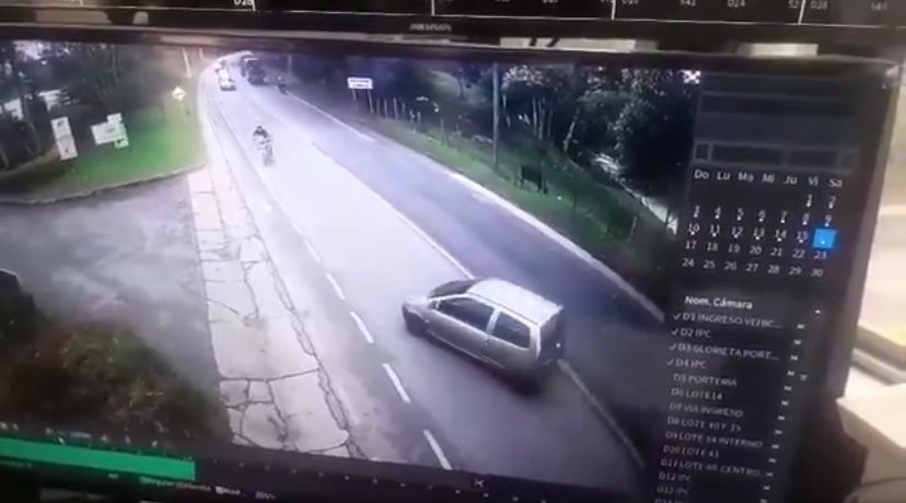 En video quedó registrado el accidente de tránsito en la vía Rionegro - La Ceja