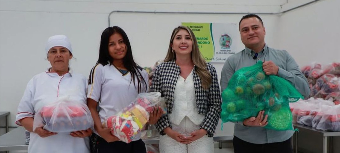 Más de 3.400 estudiantes reciben paquete nutricional para el receso escolar de fin de año en La Ceja