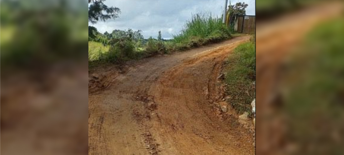 Alcaldía de Guarne anunció intervención urgente en la vía de la vereda La Mosquita