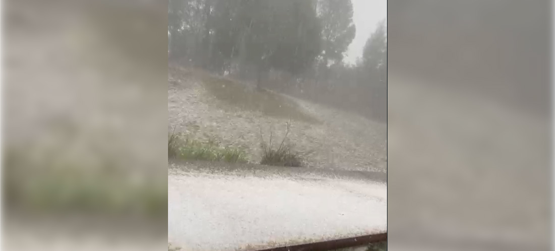 En video: Santa Elena registra una fuerte granizada en la tarde del 7 de noviembre