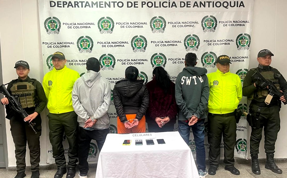 Golpe a la delincuencia en La Ceja: cuatro integrantes de “El Mesa” fueron capturados