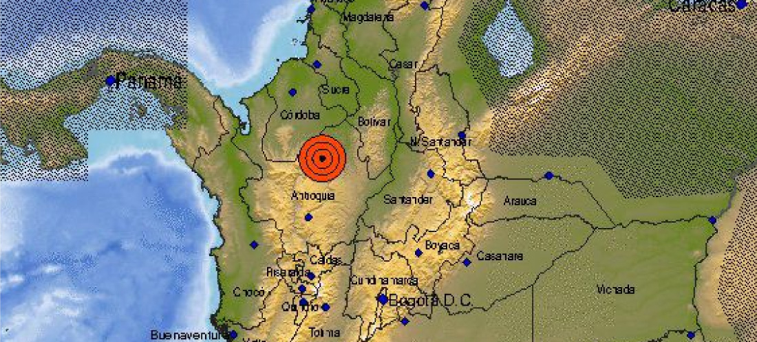 ¿Lo sintió? Sismo de fuerte magnitud se registró en Antioquia