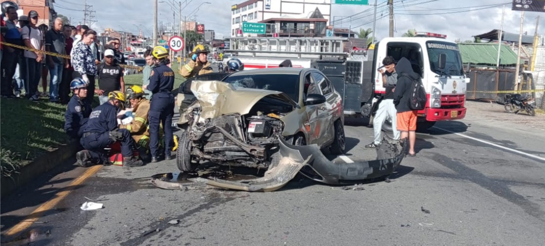 Asciende a seis el número de lesionados en accidente de tránsito en la autopista Medellín-Bogotá