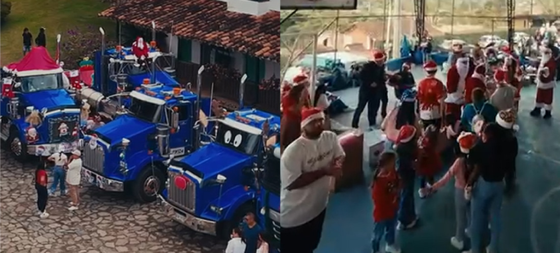 ¡Qué bonita Navidad! 450 niños de la vereda La Playa, en Rionegro, tuvieron celebración especial 