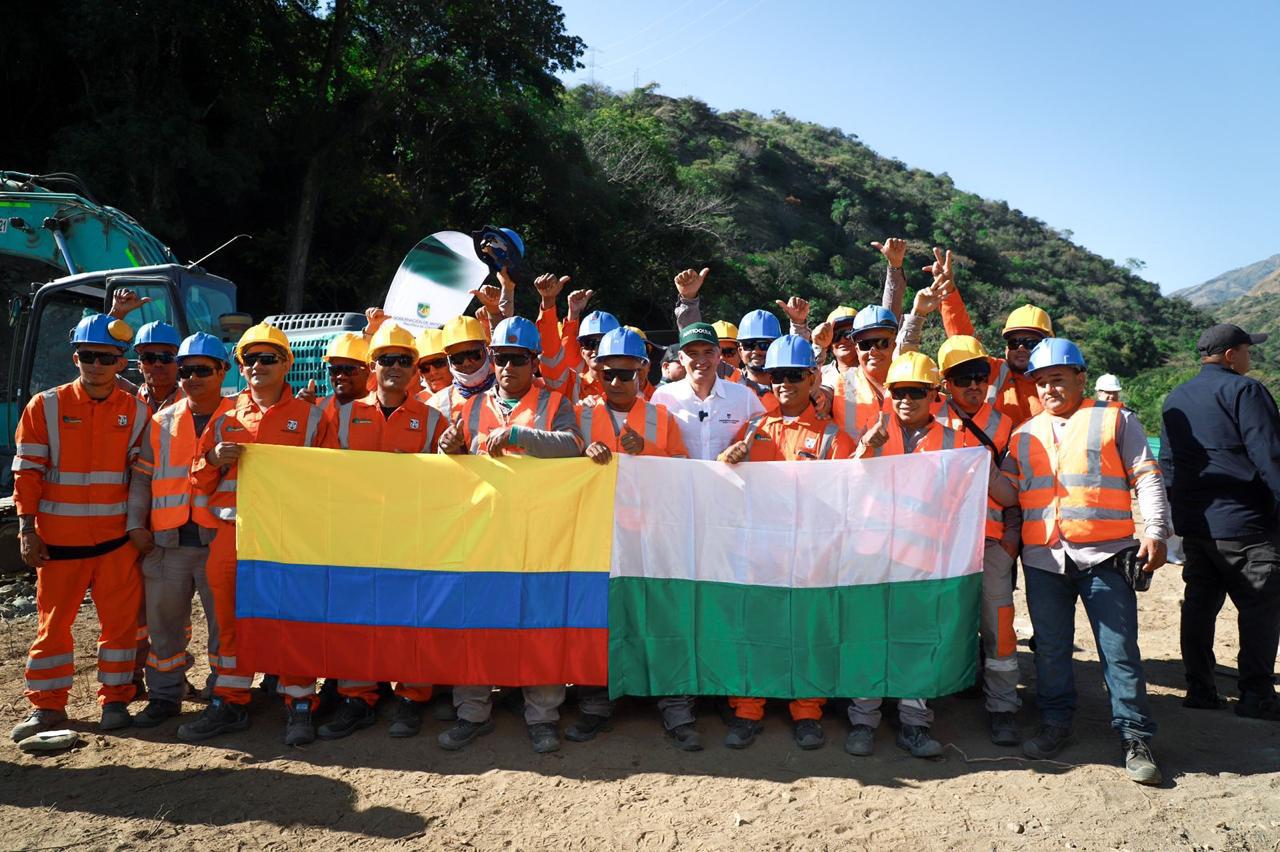 Dos años tardaría la construcción del tramo del Túnel del Toyo que la Nación le cedió a Antioquia