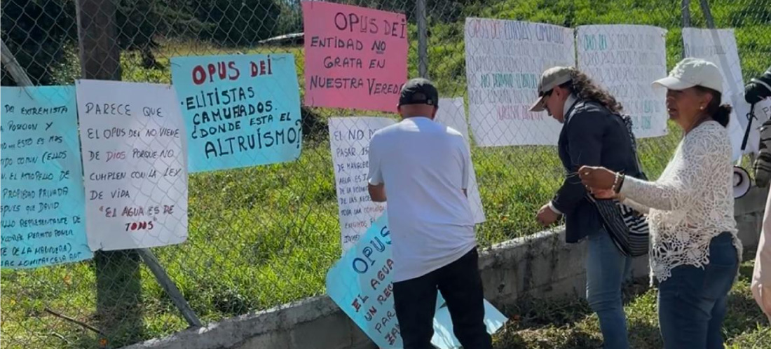 Protesta en vereda Las Lomitas, de La Ceja, por permiso para el servicio de acueducto