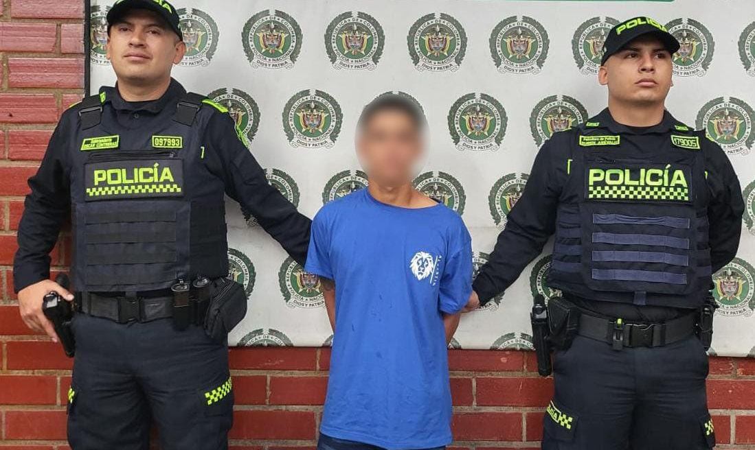 Capturado un hombre en Medellín por intento de homicidio. Tenía una pistola con silenciador