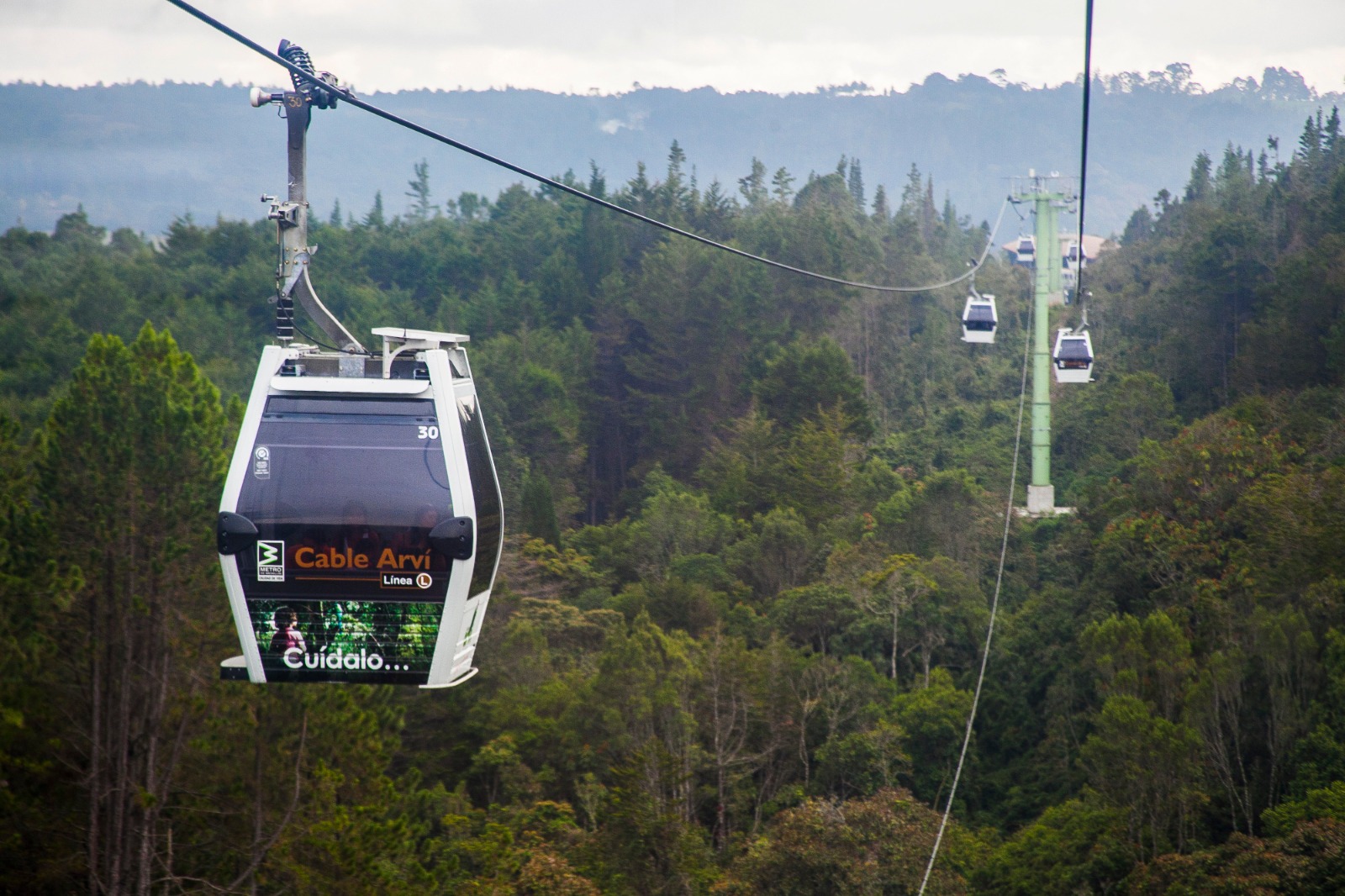 Metrocable línea L hacia el Parque Arví tendrá reducción de tarifas para estratos 1, 2 y 3