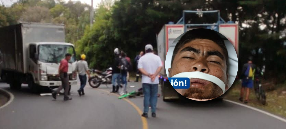 Clínica ya contactó a los familiares del hombre que sufrió un accidente en la vía La Ceja - La Unión