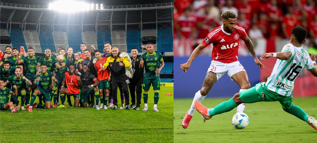 Clubes colombianos en la Copa Libertadores: Nacional fue goleado en Brasil y Bucaramanga logró una victoria histórica en Argentina