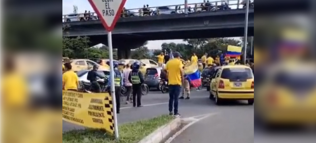 Paro de taxistas dificulta la movilidad del Valle de Aburrá: conozca los puntos de concentración