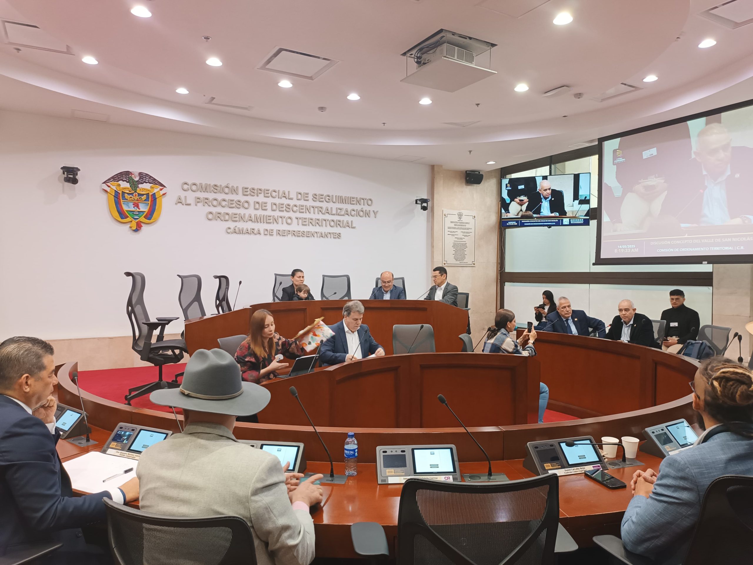 Cámara de Representante votará hoy el concepto del Área Metropolitana del Valle de San Nicolás
