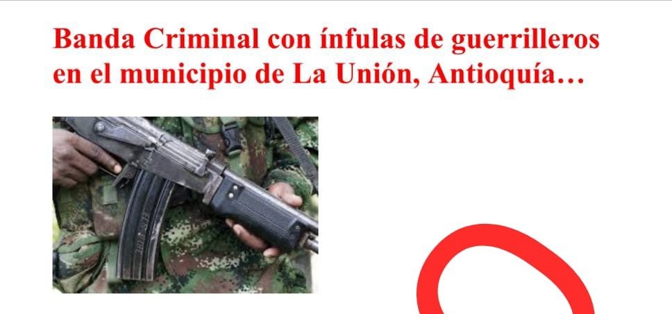 Autoridades desmienten falso panfleto en el que amenazaban a alcaldes del Oriente antioqueño