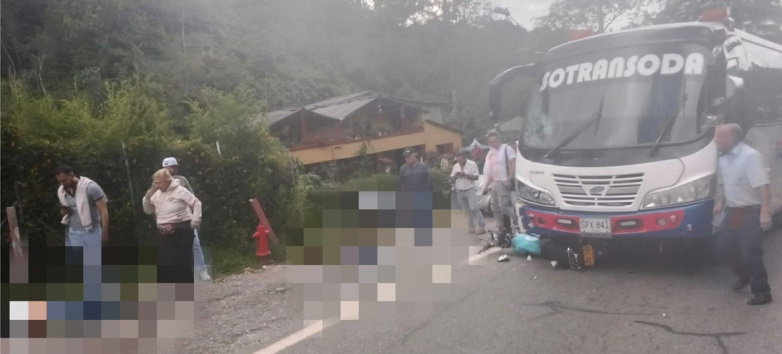 Grave accidente en la vía Don Diego-La Ceja dejó una persona muerta y otra herida