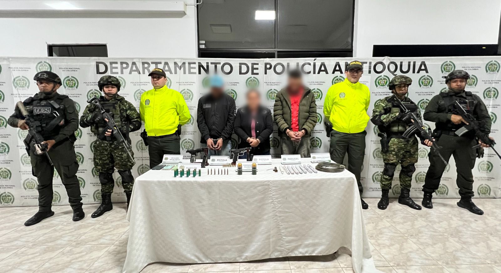 Cae cabecilla del Clan del Golfo en Antioquia y capturan a responsables de ataques contra la Fuerza Pública