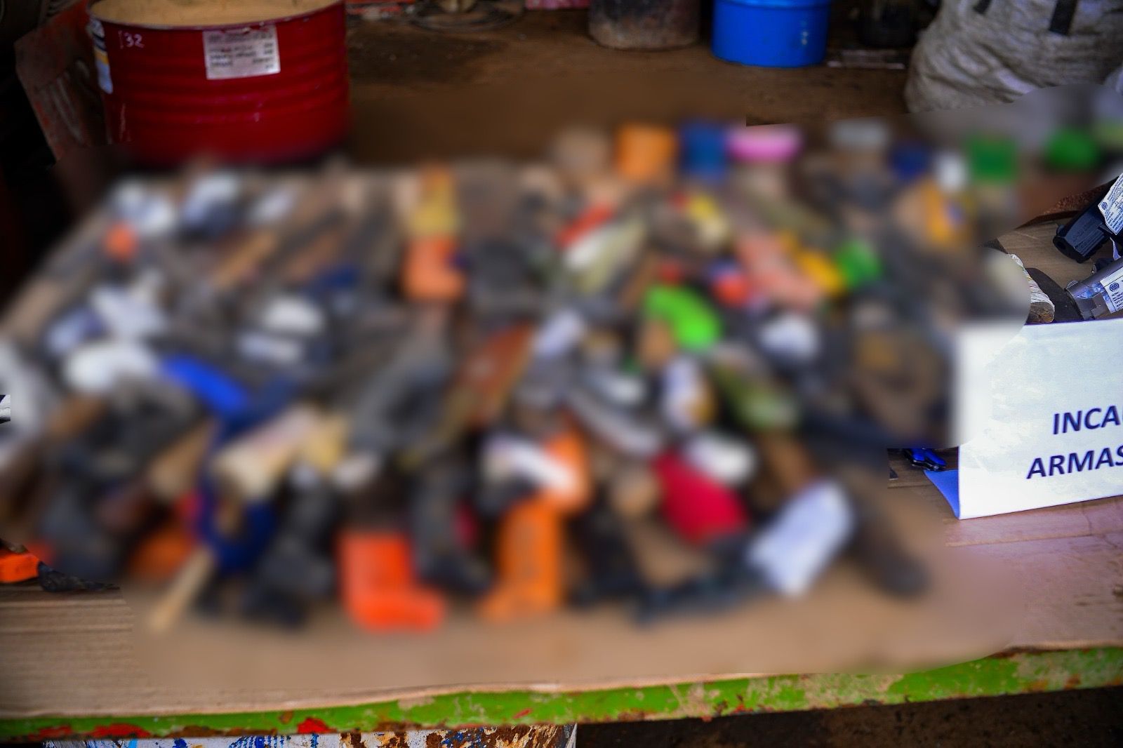En Rionegro fueron destruidas 500 armas blancas y 28 armas de fogueo incautadas en procedimientos de las autoridades