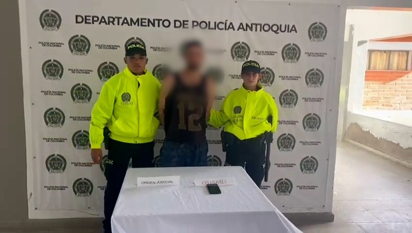 Capturaron en La Unión a alias Barbas, presunto responsable de homicidio ocurrido en Abejorral