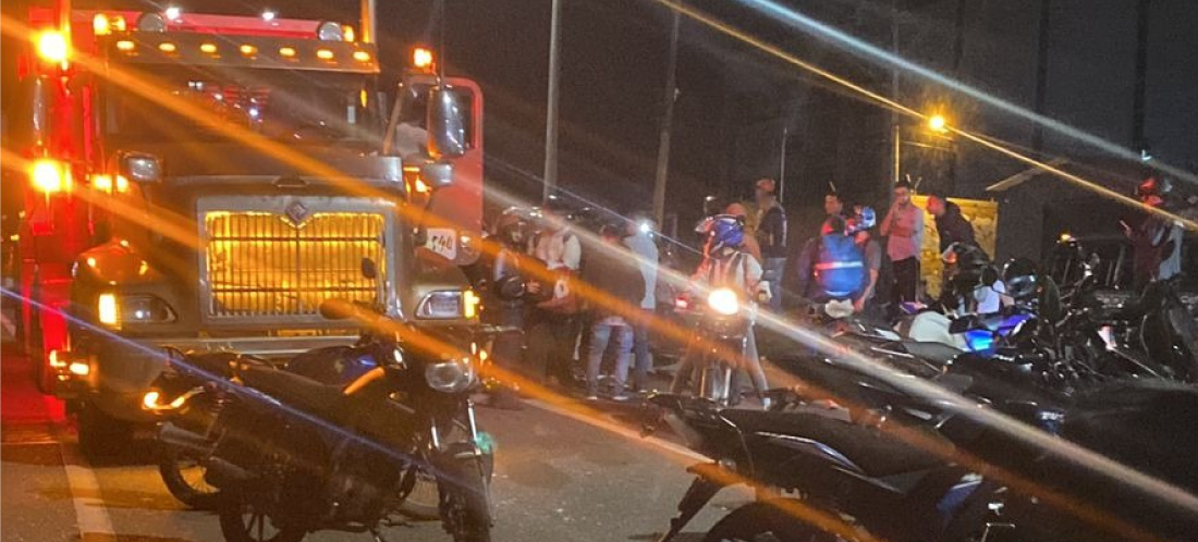 Colisión de un motociclista con semoviente produjo movilidad reducida en la Autopista Medellín-Bogotá