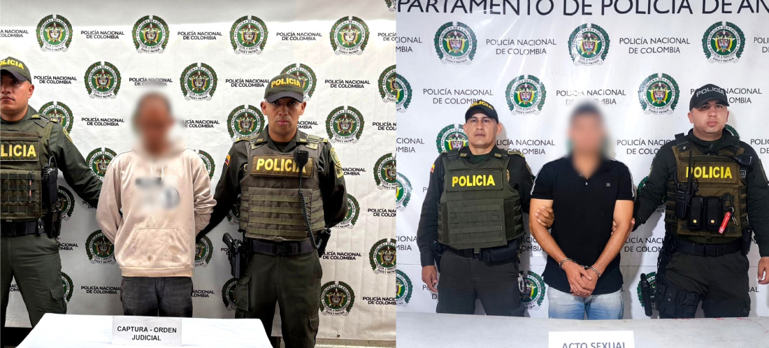 Autoridades capturaron a dos hombres por presunto abuso sexual en dos municipios del Oriente antioqueño