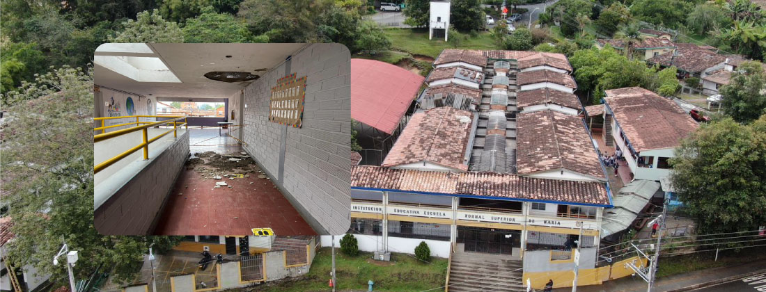 ¡Atención! Estudiantes de la Normal Superior, en Rionegro, serán trasladados por riesgo en la infraestructura
