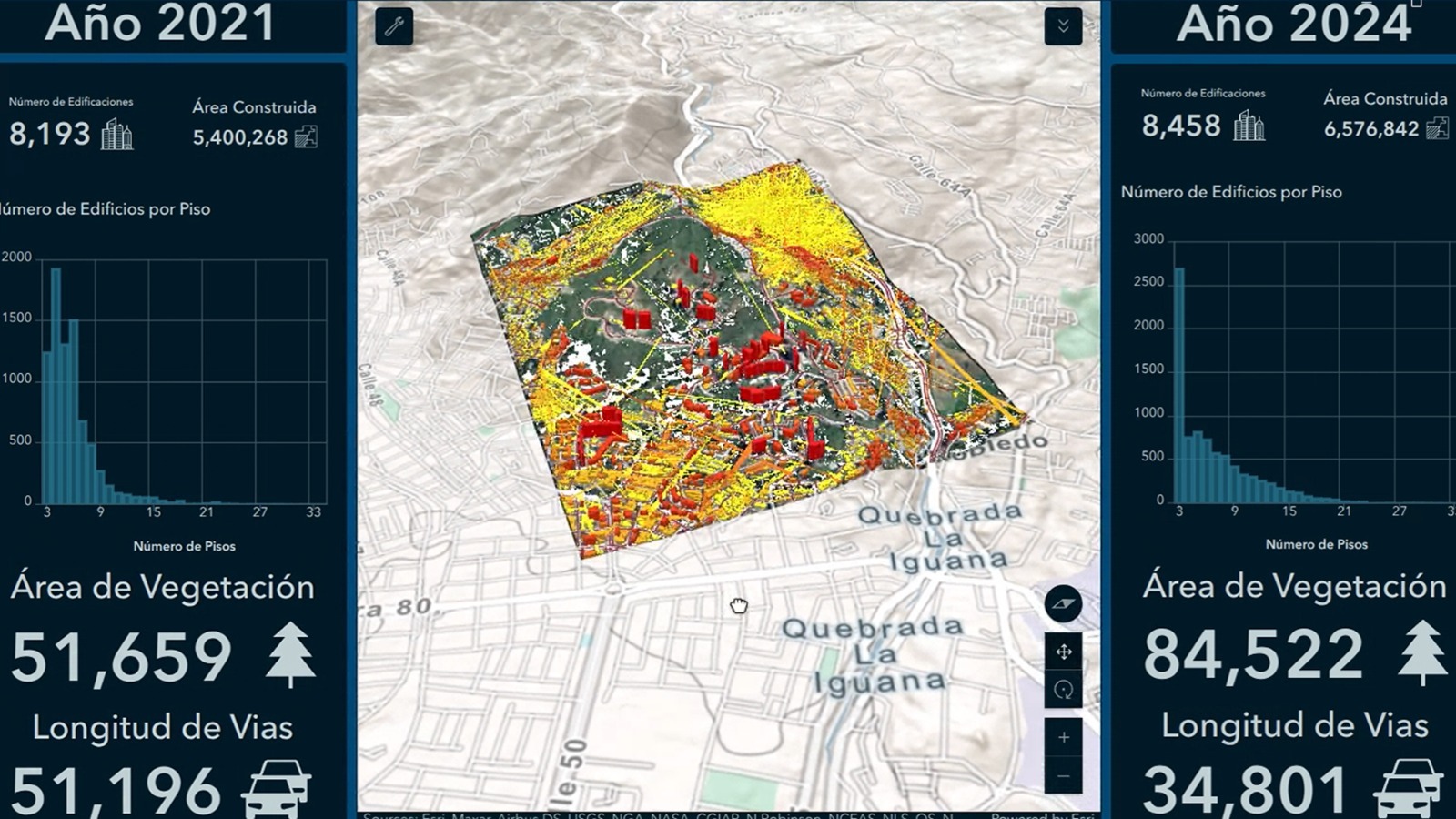 Con tecnología satelital buscarán detectar y frenar deforestación, banqueo y construcciones ilegales en Medellín