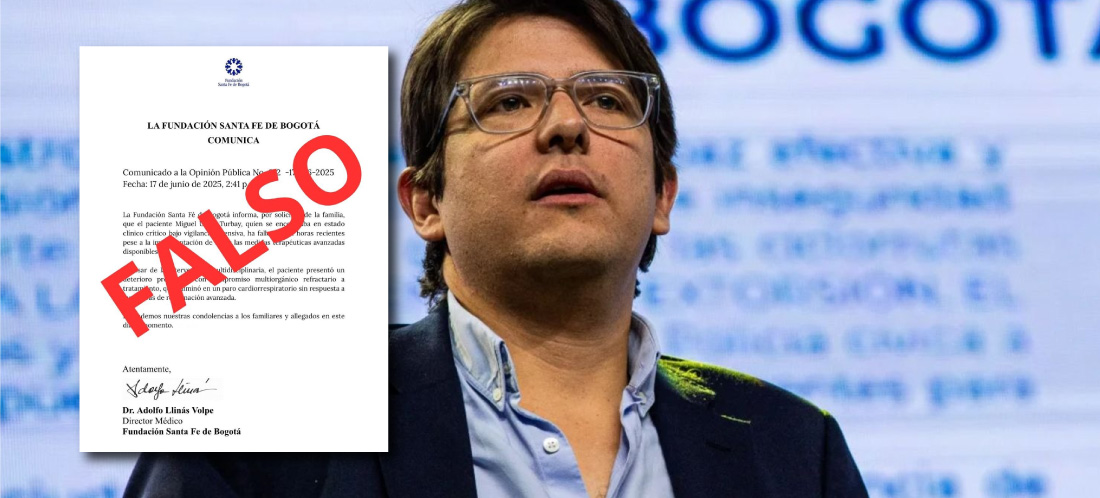¡Miguel Uribe sigue vivo! Supuesto comunicado que circula, y en el que cayeron varios líderes, es falso