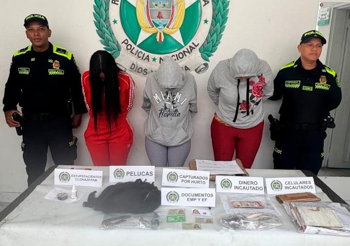 Tres mujeres fueron capturadas por su presunta participación en hurto a turistas en Medellín