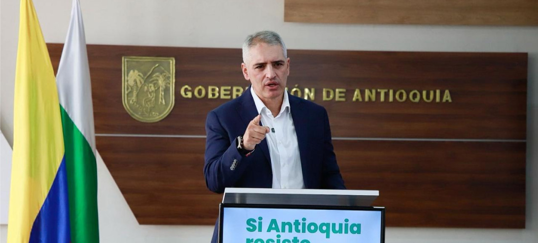 "Un brazo armado ilegal se constituye en herramienta para que Petro se perpetúe en el poder": Gobernador de Antioquia
