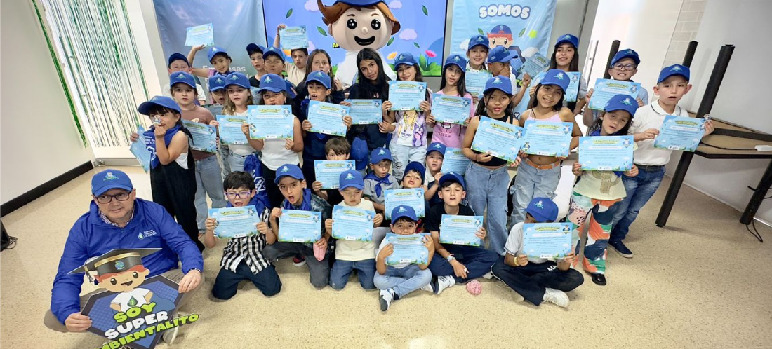 En La Ceja se graduaron los primeros Súper Ambientalitos y ahora ayudarán a ‘salvar el planeta’