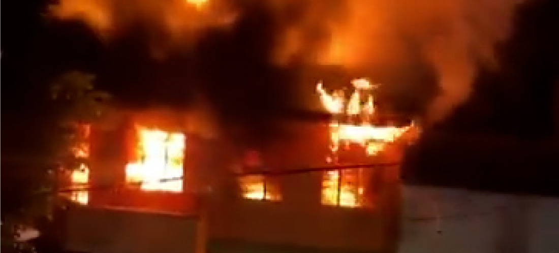 Incendio estructural en el sector Aranjuez de Medellín afectó a tres viviendas