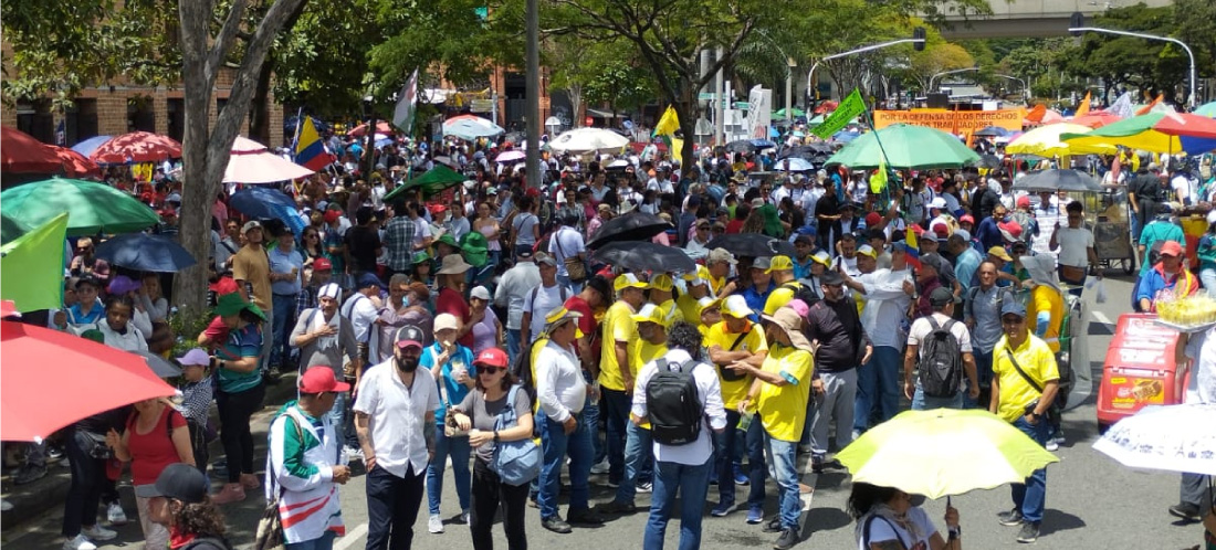 Así será la marcha a favor de las reformas sociales y la consulta popular este miércoles en Medellín